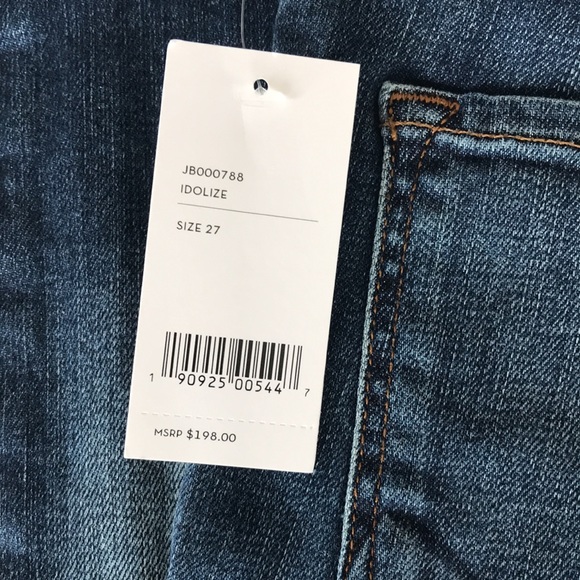 J Brand Claude Mid Rise Cigarette Jeans in “Idolize” size 27 NWT - Picture 6 of 10